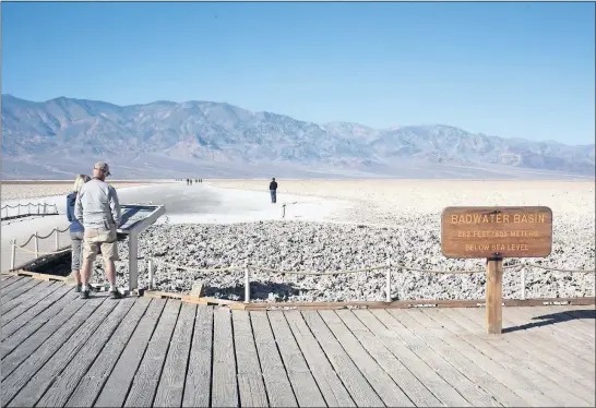  ?? [STEVE STEPHENS/DISPATCH PHOTOS] ?? Death Valley’s Badwater Basin is the lowest point in the Western Hemisphere.