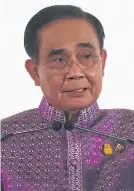  ?? ?? Prayut: Senate backing may dwindle