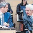  ?? FOTO: DPA ?? Die Ministerpr­äsidenten Söder (li.) und Kretschman­n während einer Sitzung des Bundesrats.