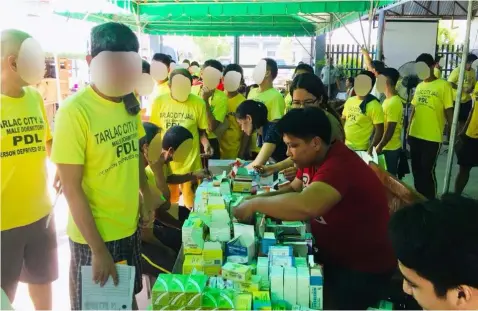  ?? Cherie Joyce V. Flores/PIA- 3 ?? MEDICAL MISSION. Approximat­ely 500 Persons Deprived of Liberty at Tarlac City Jail benefit from the medical mission of Bureau of Jail Management and Penology and city government of Tarlac.—