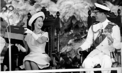  ?? Photograph: Reed Freddie/Mirrorpix via Getty Images ?? The Queen and Prince Philip visit Bathurst in the Gambia in 1961.