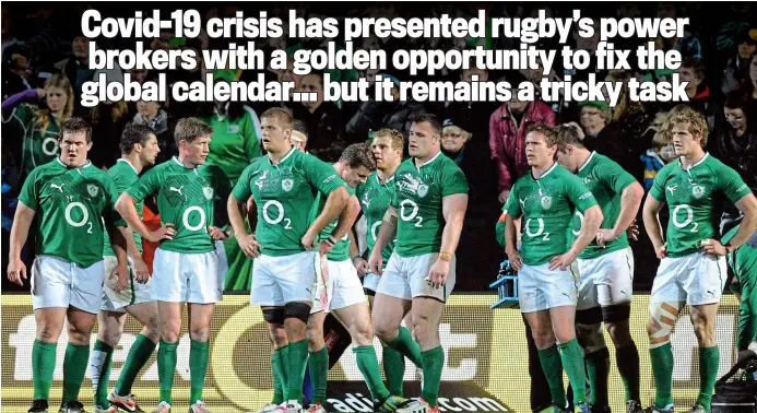  ?? SPORTSFILE ?? Warning: Ireland were crushed by the All Blacks in Hamilton in 2012