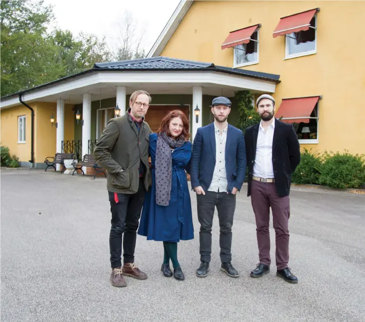  ?? Bild: CARINA NILSSON ?? SYSKONEN. Göran Bengtssons barn Johan, Kristina, Petter och Erik hoppas kunna hitta en köpare som vill driva Hishults nya gästis vidare.