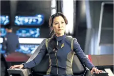  ?? SUPPLIED PHOTO ?? Michelle Yeoh as Captain Philippa Georgiou on Star Trek: Discovery which will air on CBS All Access. The streaming service will come to Canada next year.