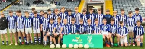  ??  ?? The beaten finalists from Good Counsel (New Ross).