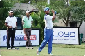  ??  ?? Y.G. Satish, Nautica & Dayakar Reddy with Srinath Reddy Kottam- Nautica Best Dressed Golfer