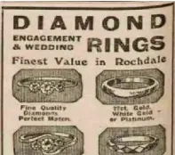  ??  ?? ●●A selection of advertisem­ents from 1939 editions of the Rochdale Observer newspaper
