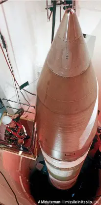  ?? (DR) ?? A Minuteman-III missile in its silo.