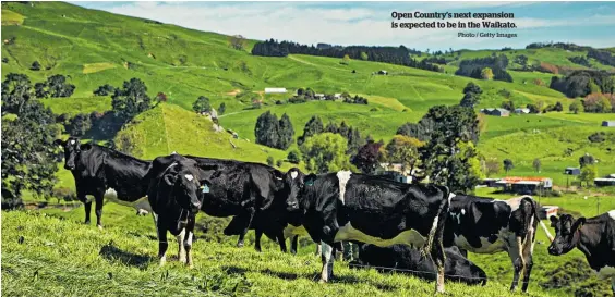  ?? Photo / Getty Images ?? Open Country’s next expansion is expected to be in the Waikato.