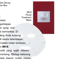  ??  ?? Urban Decay Brow Box SK-II Facial Treatment Mask