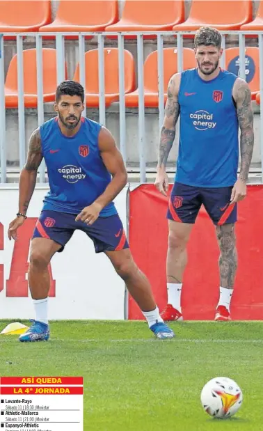  ??  ?? Luis Suárez y De Paul son dos de los jugadores afectados.