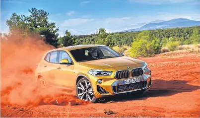  ??  ?? The BMW X2 is aimed at young or young-atheart buyers. It has style, technology and a fairly high price tag.