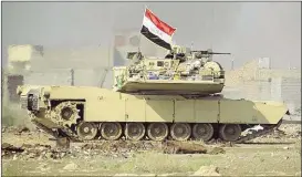  ??  ?? Neue US-Panzer für Iraks Regierungs­armee