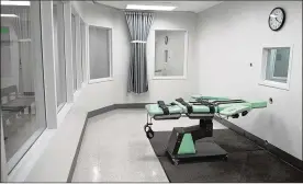  ?? WALLY SKALIJ / LOS ANGELES TIMES 2010 ?? This is the lethal injection chamber in California’s San Quentin State Prison. Support for the death penalty in the United States has dwindled in recent years. In California, capital punishment is legal but has not been used since 2006.