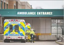  ?? DAX MELMER ?? Ten local paramedics have tested positive for COVID-19, according to Essex-windsor EMS, all during the recent second wave.