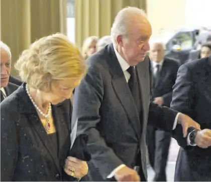  ?? RTVE ?? Juan Carlos y Sofía, a su llegada al funeral de Estado de Isabel II, el pasado 19 de septiembre en Londres.