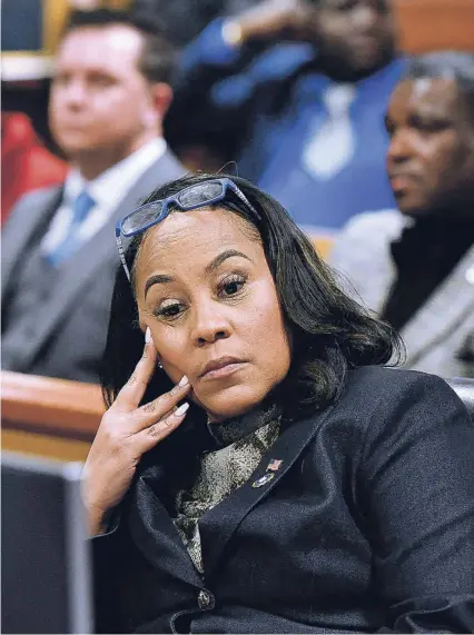  ?? AFP ?? La fiscal Fanni Willis, en una audiencia en la Corte de Atlanta (Georgia)