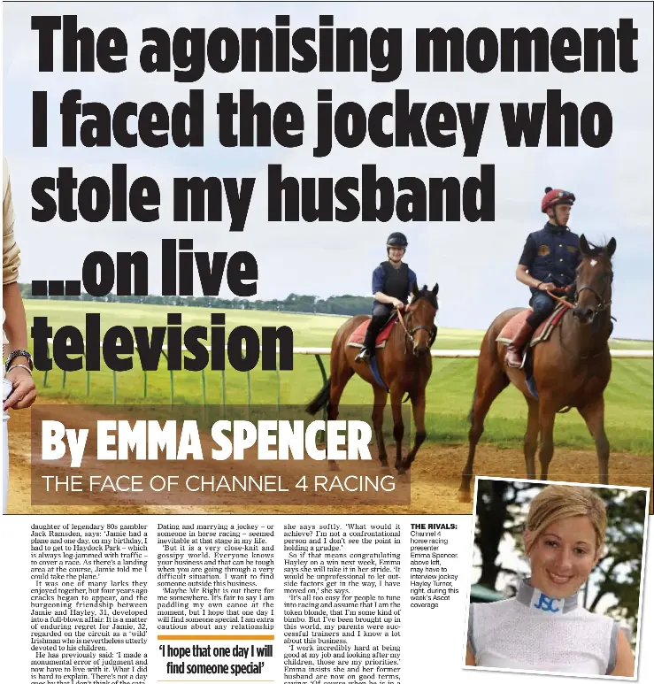 The Agonising Moment I Faced The Jockey Who Stole My Husband On Live Television Pressreader [ 773 x 739 Pixel ]