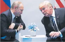  ?? FOTO: AP ?? La reunión ha sido estrechame­nte observada para ver si Trump y Putin lograrán establecer una relación cordial.