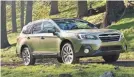  ?? SUBARU ?? The 2018 Subaru Outback is a midsize pick by the Insurance Institute for Highway Safety.