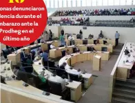  ?? FOTO: ESPECIAL ?? personas denunciaro­n violencia durante el embarazo ante la Prodheg en el último año