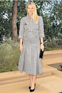  ??  ?? Other-worldly: Gwyneth Paltrow is profession­ally obliged to keep in shape