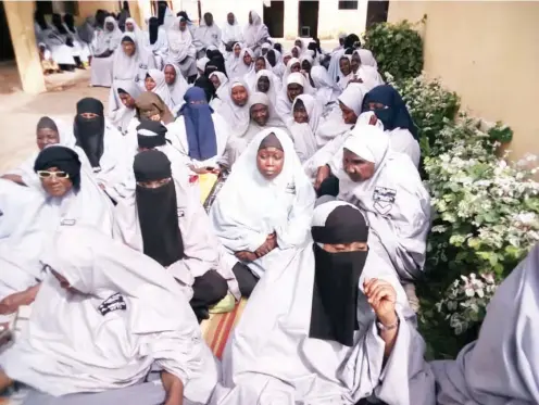  ??  ?? Women officials of Kano State Hisbah board