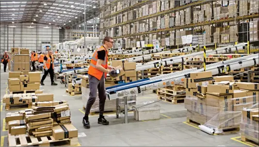  ??  ?? With customers such as Amazon, mega-warehouse firms are well placed to cash in on the growth in online shopping HUGE OPPORTUNIT­Y: