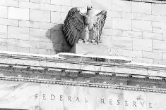  ??  ?? The US Federal Reserve is expected to hold interest rates steady at its meeting this week as it pauses to parse more economic data but may hint it is on track for an increase in June. — Reuters photo