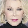  ??  ?? Joan Rivers