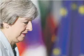  ?? Picture: EPA-EFE ?? IF I MAY. British Prime Minister Theresa May arrives for the EU Eastern Partnershi­p Summit in Brussels, Belgium.