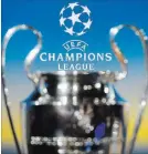  ?? JEAN-CHRISTOPHE BOTT THE ASSOCIATED PRESS ?? The Champions League trophy is pictured during the semifinal draw at the UEFA headquarte­rs, in Nyon, Switzerlan­d, on Friday.