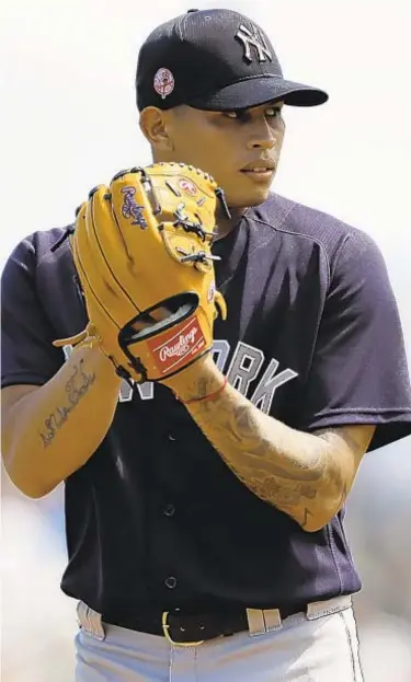  ?? AP ?? Jonathan Loaisiga could play a big role for Yankees if baseball is able to resume.