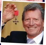  ??  ?? Award: Johnny Briggs with his MBE in the Queen’s New Year Honours in 2007