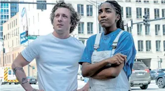  ?? The Bear. | Chuck Hodes ?? JEREMY Allen White as Carmen ‘Carmy’ Berzatto and Ayo Edebiri as Sydney Adamu in season 2 of