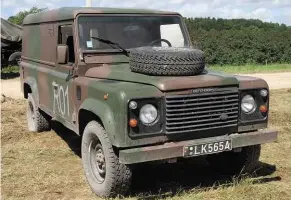  ??  ?? This 110 hard top is also a Fitted For Radio model but was not being used in the comms role