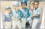  ?? Chris Erskine Los Angeles Times ?? CONSIDER a collage of team photos, like this one from T-ball in 1993, for Father’s Day. The columnist’s eldest son is second from left.