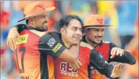  ?? BCCI ?? Sunrisers’ Rashid Khan will look for some purchase from the Eden Gardens track on Friday.