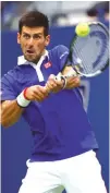  ??  ?? NOVAK DJOKOVIC of Serbia returns a shot to Marin Cilic of Croatia during their Men’s Singles Semifinals match on Day Twelve of the 2015 US Open at the USTA Billie Jean King National Tennis Center on Sept. 11 in the Flushing neighborho­od of the Queens...