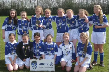  ??  ?? Newtown NS were winners of the Group 1 title in the Girls Allianz football League.