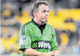  ?? Photo / NZPA / Ross Setford. ?? Chris Pollock refereeing at the “Cake Tin” in Wellington in 2009.