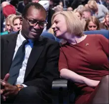  ?? ?? Liz Truss with Kwasi Kwarteng at the recent Tory party conference