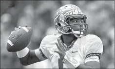  ?? The Associated Press ?? Florida State quarterbac­k Jameis Winston is focused on football.
