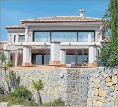  ??  ?? The former England boss is thought to have headed to his £1.5m Spanish villa, above