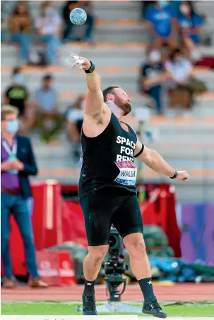  ?? GETTY IMAGES ?? Tom Walsh competes in Florence where his win failed to meet his own high standards.