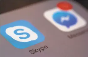  ?? Patrick Sison / Associated Press ?? The removal of Skype from the Apple App Store in China led to complaints from users who were no longer able to pay for Skype’s services through Apple.