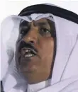  ??  ?? Musallam Al Barrak speaks during a gathering in 2014