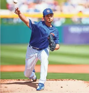  ?? MARK J. REBILAS/USA TODAY SPORTS ?? Yu Darvish was one of three to sign free agent deals in excess of $100 million this offseason, going to the Cubs ($126 million).