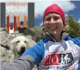  ??  ?? Simone Bock, CIO von BNP Paribas, mit Hund auf der Tegernseer Hütte.