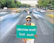  ?? RAVI CHOUDHARY/ HT FILE ?? The government had proposed reintroduc­tion of oddeven when pollution had touched severe in November.